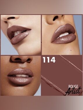 Makeup Forever Satin Lipstick 114 Lovely Leather (Nude Mauve) NEW! FULL SIZE!